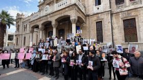 Sit-in des proches des détenus et des disparus syriens à Damas