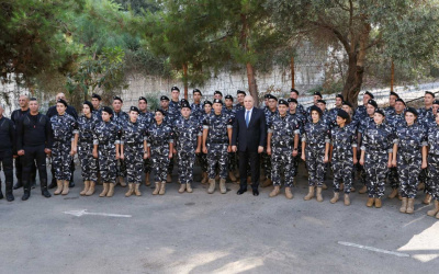 Le président Aoun inspecte la Garde présidentielle