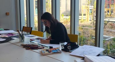 Le parcours d'une Libanaise à Toulouse pour étoffer son art
