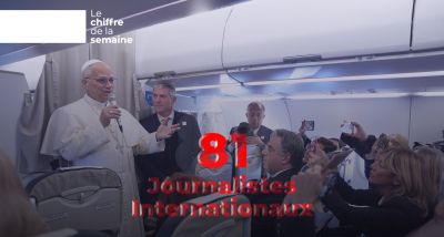 81 journalistes avec le pape Léon XIV