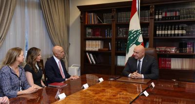 Barrack s'entretient avec les dirigeants libanais au sujet du Hezbollah et du mandat de la Finul