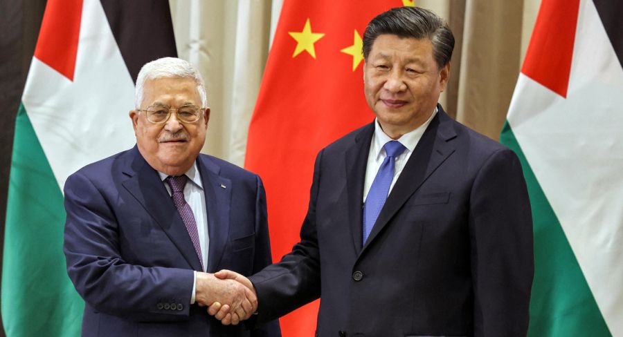Mahmoud Abbas en visite à Pékin