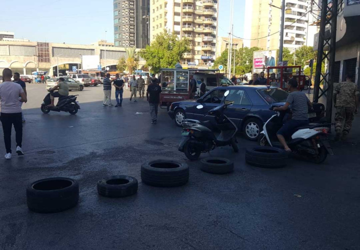 Route coupée à Bohsas (Tripoli)