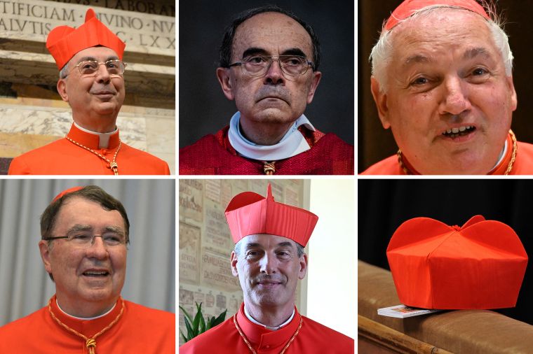Les cinq cardinaux français électeurs du futur pape