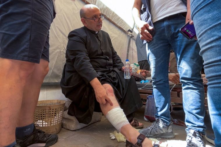 Les religieux catholiques et orthodoxes disent vouloir rester dans la ville de Gaza