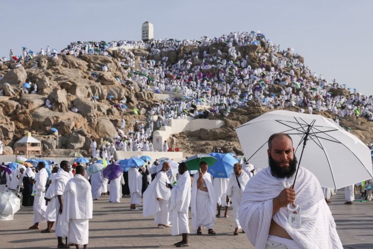 Les fidèles musulmans sur le mont Arafat, étape phare du hajj