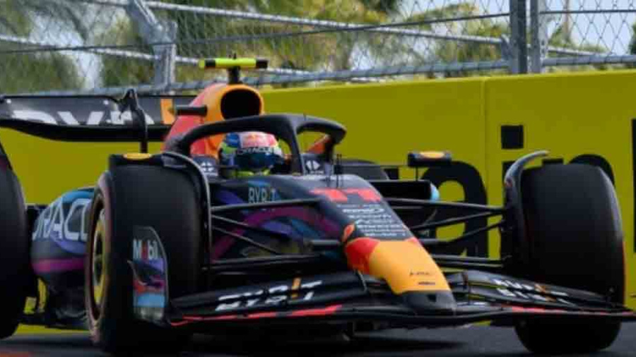 Pérez en pole au Grand Prix de Miami, Verstappen malchanceux