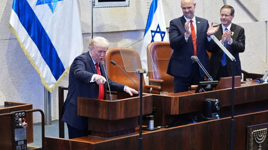 Trump au Knesset avant le Sommet pour la paix