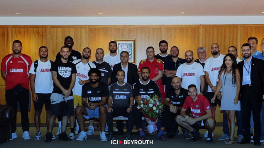 Retour triomphal de la sélection nationale de basket à Beyrouth