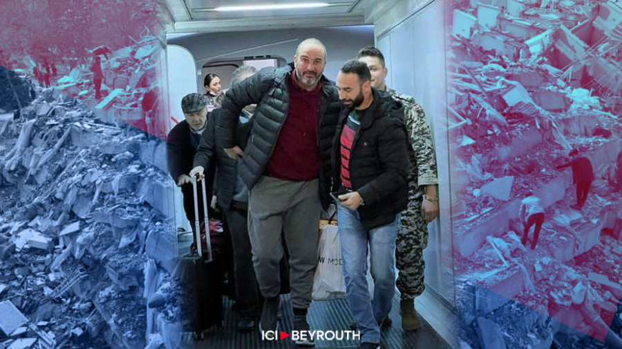 Séisme: Bassel Habkouk et la dépouille d’Élie Haddad à Beyrouth