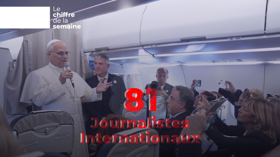 81 journalistes avec le pape Léon XIV