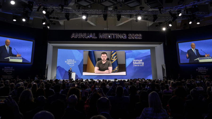 L'Ukraine occupe le devant de la scène à Davos