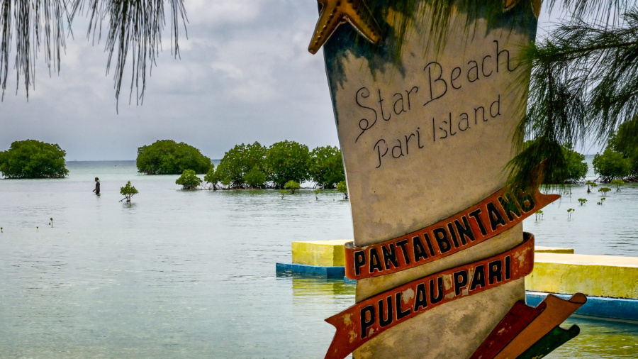 Une petite île indonésienne s'attaque à un géant du ciment