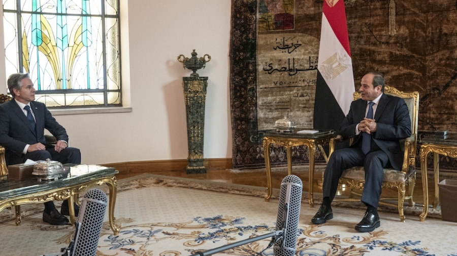 Blinken en visite au Caire: \
