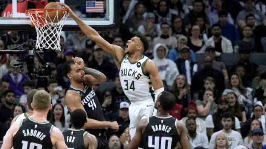NBA: Giannis règne chez les Kings, Thompson brûlant face aux Suns