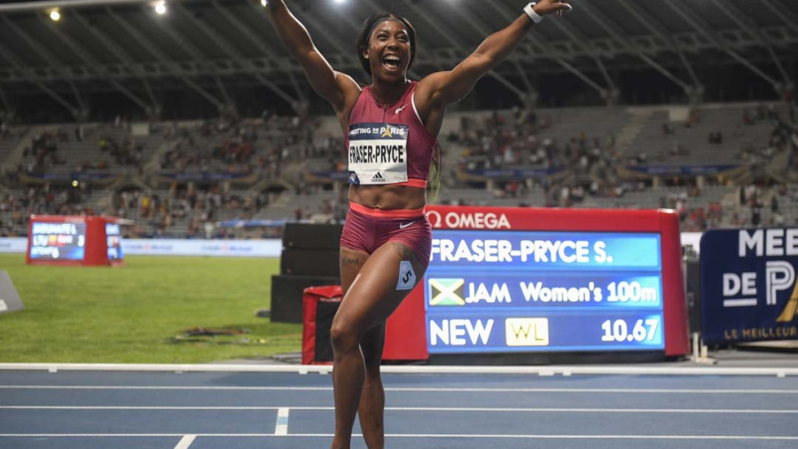 Athlétisme: Fraser-Pryce garde le rythme à Paris