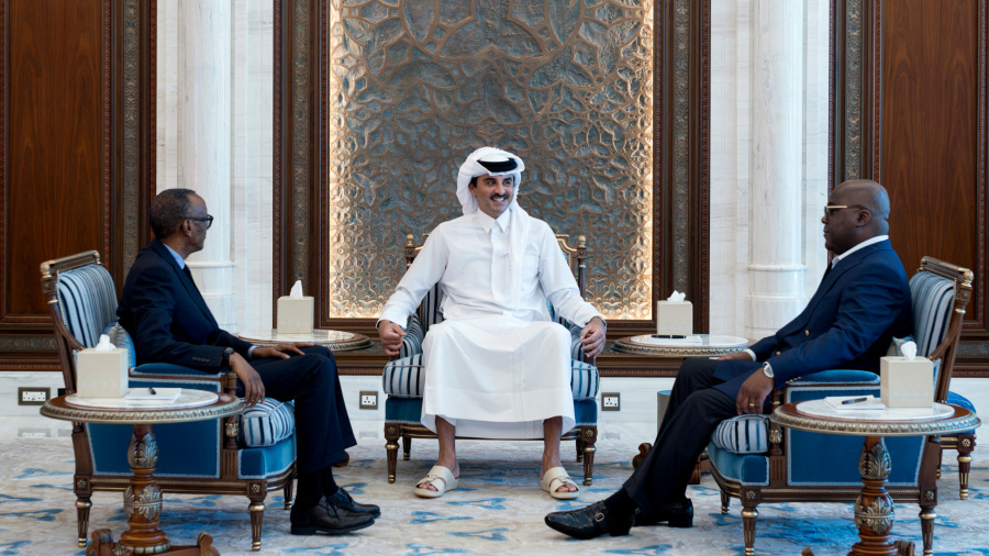 Est de la RDC: rencontre surprise Tshisekedi-Kagame à Doha, un cessez-le feu évoqué