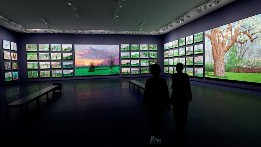 L’œuvre frémissante de vie de David Hockney à la Fondation Louis Vuitton Paris