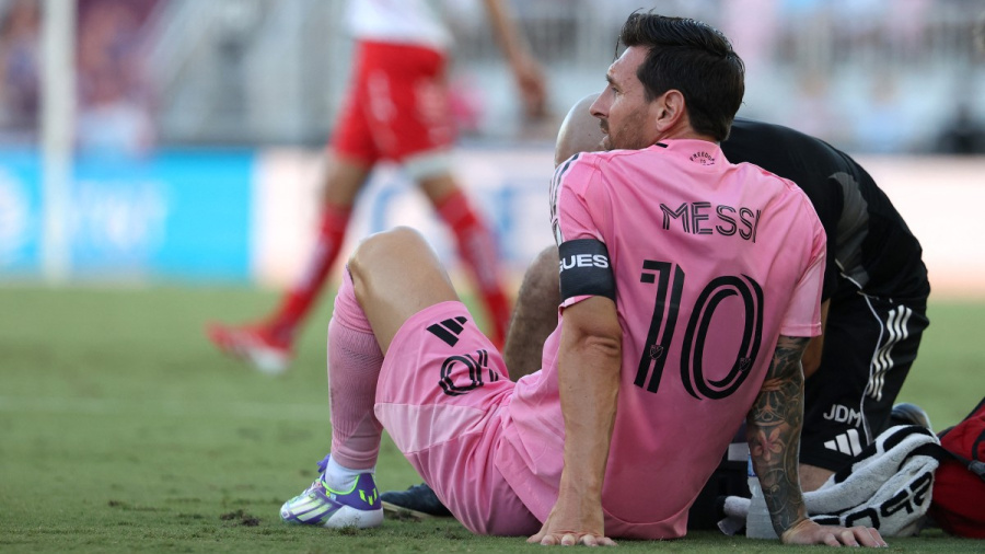 Foot: Messi est sorti sur blessure avec l'Inter Miami