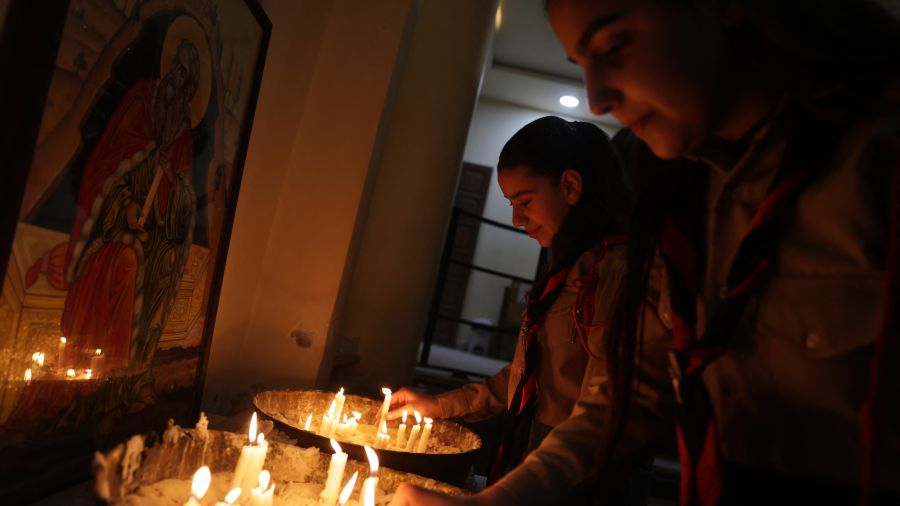 À Damas, les chrétiens célèbrent Noël sous haute sécurité