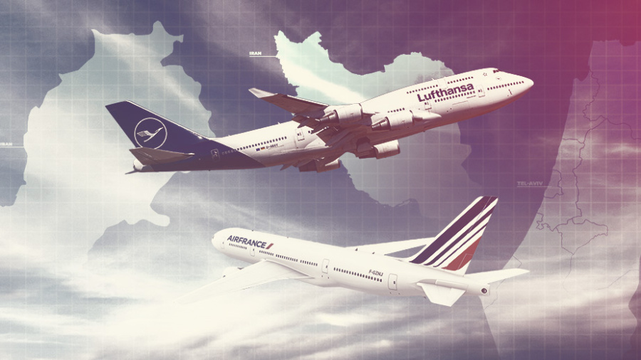 Air France et Lufthansa suspendent leurs vols vers Beyrouth, Tel-Aviv et Téhéran