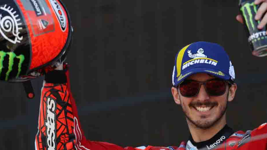 Bagnaia royal au Portugal pour la première de l'année