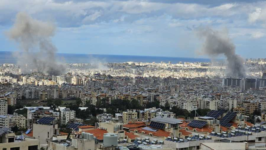 Cinq salves de frappes israéliennes contre la banlieue sud de Beyrouth