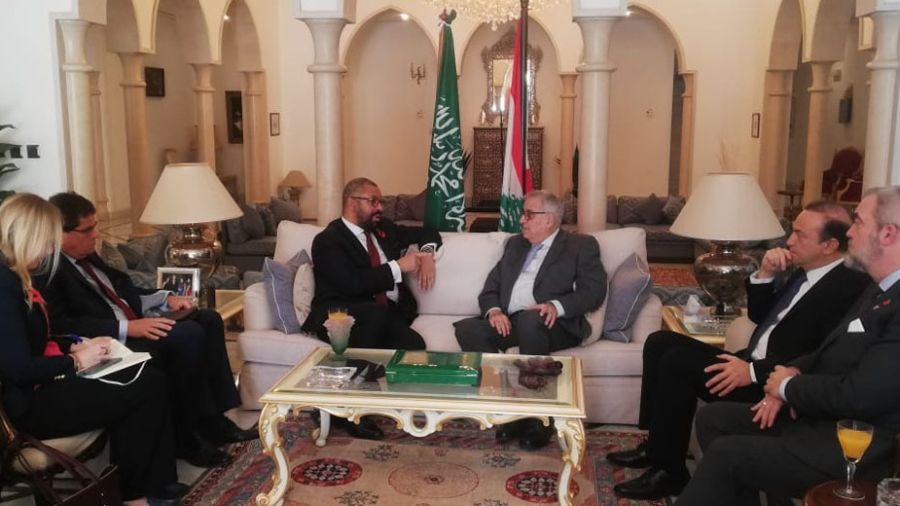 Entretien Bou Habib-Cleverly à Riyad