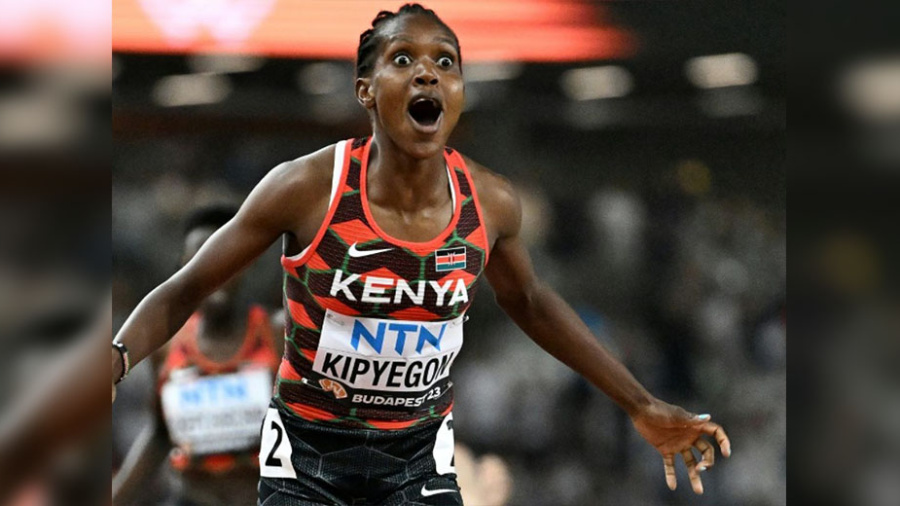 Mondiaux d'athlétisme: le phénomène Kipyegon, le show Tamberi
