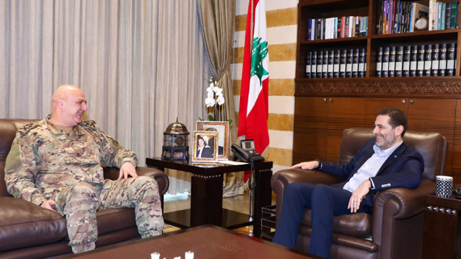 Joseph Aoun chez Saad Hariri