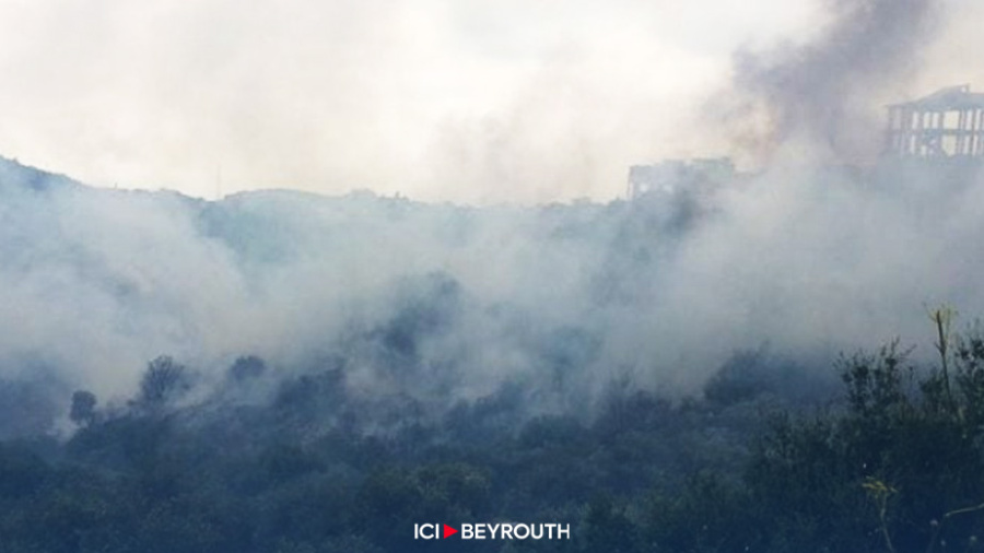 Incendie à Bezbina, caza de Batroun
