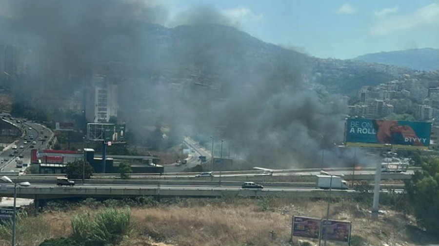 Incendie à Furn el-Chebbak-Hazmieh