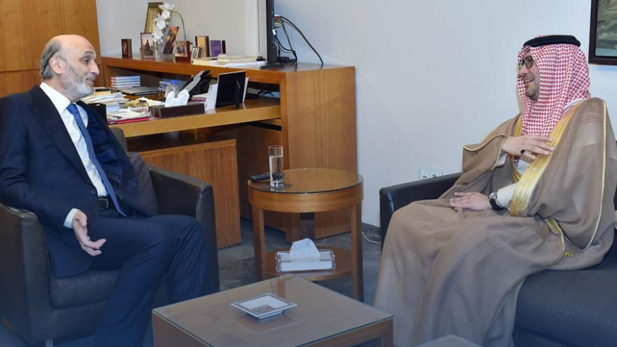 Boukhari reçu par Geagea à Meerab