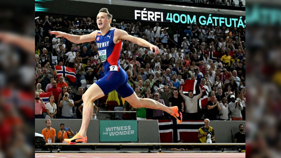 Mondiaux d'athlétisme: Warholm reprend sa marche en avant