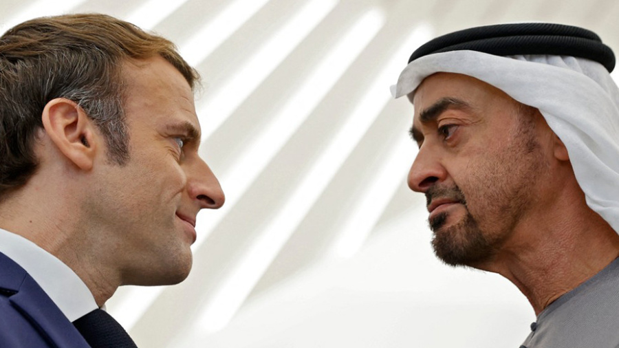 Macron, Zayed et MBS appellent à la retenue au Proche-Orient