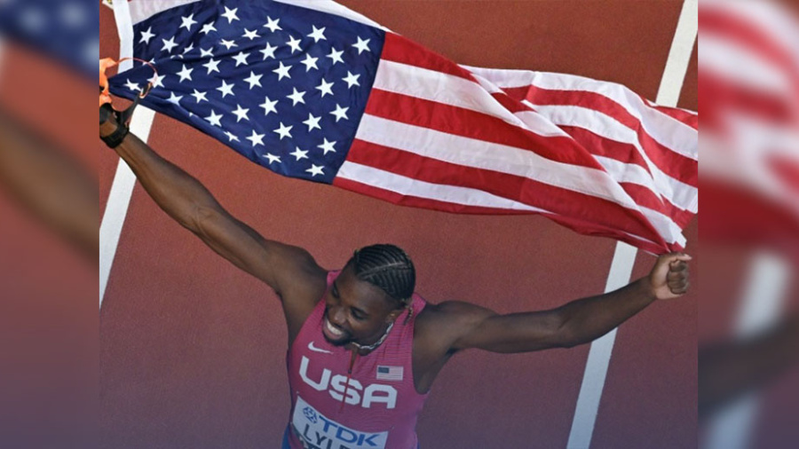 Mondiaux d'athlétisme: Noah Lyles étend son règne au 100 m