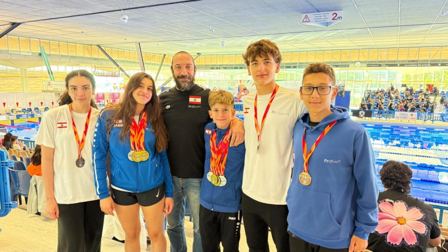 Natation: le Liban brasse l'or à Genève