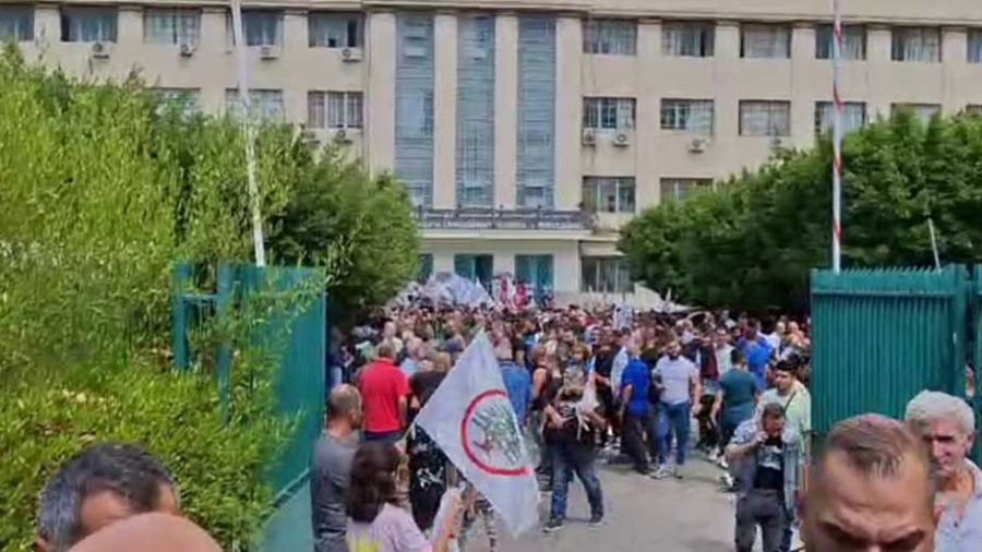 Manifestation contre la scolarisation des réfugiés syriens résidant illégalement au Liban 