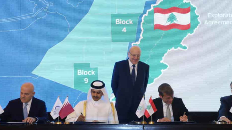Gaz offshore: Signature d’un accord entre Beyrouth et QatarEnergy