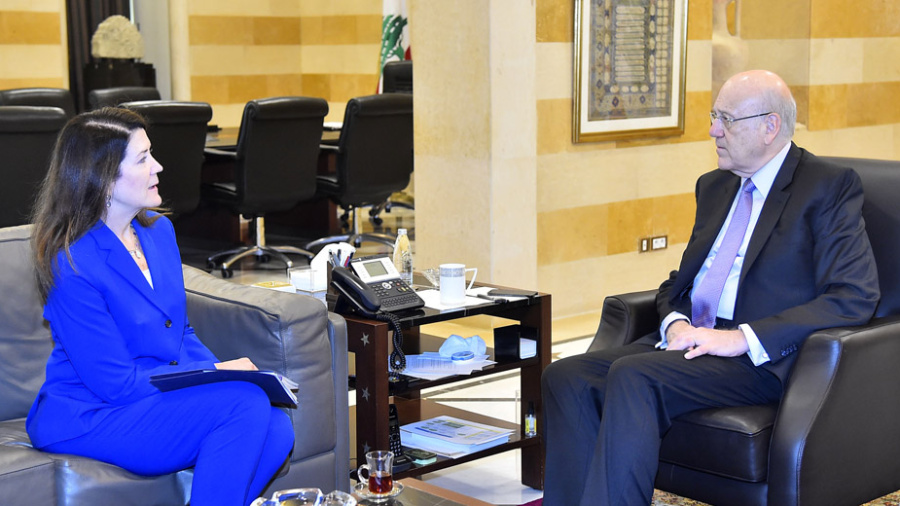 Dorothy Shea reçue par Najib Mikati