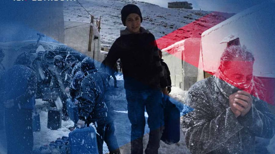 Tempête: les Libanais grelottent
