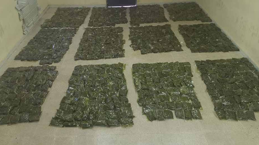 L’armée saisit 450 kilogrammes de drogue