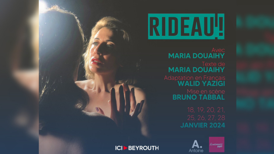 Le «Rideau» s’ouvre… Maria Douaihy est sur scène