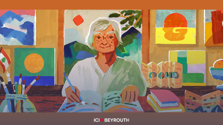 Un Google Doodle rend hommage à l’art d’Etel Adnan