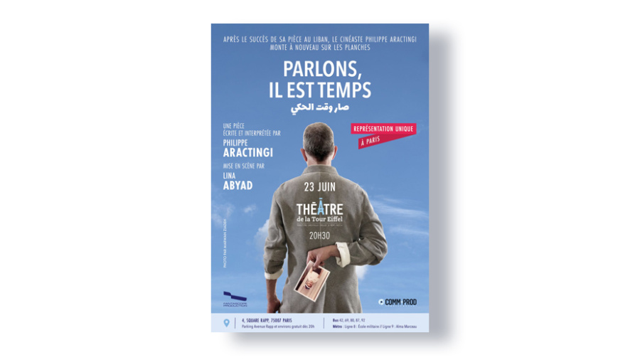 Philippe Aractingi à Paris pour une représentation théâtrale unique