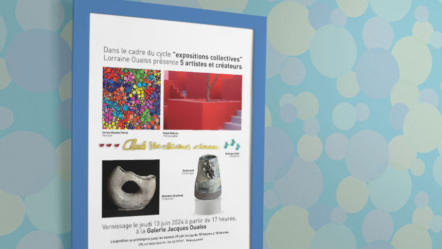 Cinq artistes, cinq univers à découvrir à la galerie Jacques Ouaiss