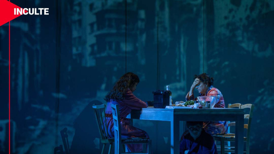 Sur les planches de «Mère» avec Aïda Sabra et Odette Makhlouf