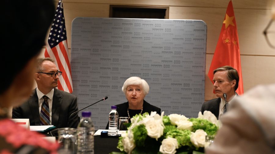 Yellen insiste sur l'interdépendance sino-américaine à Pékin